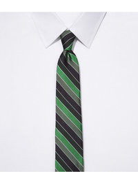 Express Narrow Silk Blend Tie Stripe