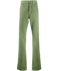 Kiton Mid Rise Straight Fit Trousers