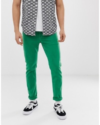 ASOS DESIGN Slim Jeans In Bright Green