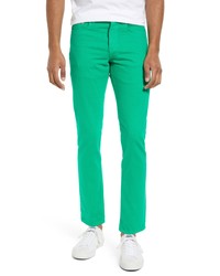 Frame Slim Tapered Leg Organic Cotton Jeans In Pop Green At Nordstrom
