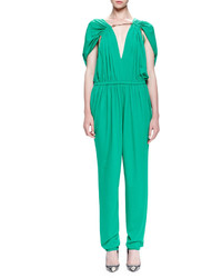 Lanvin Chain Threaded Gathered Jumpsuit