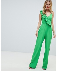 PrettyLittleThing Frill Detail Jumpsuit