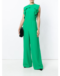 RED Valentino Frill Detail Sleeveless Jumpsuit