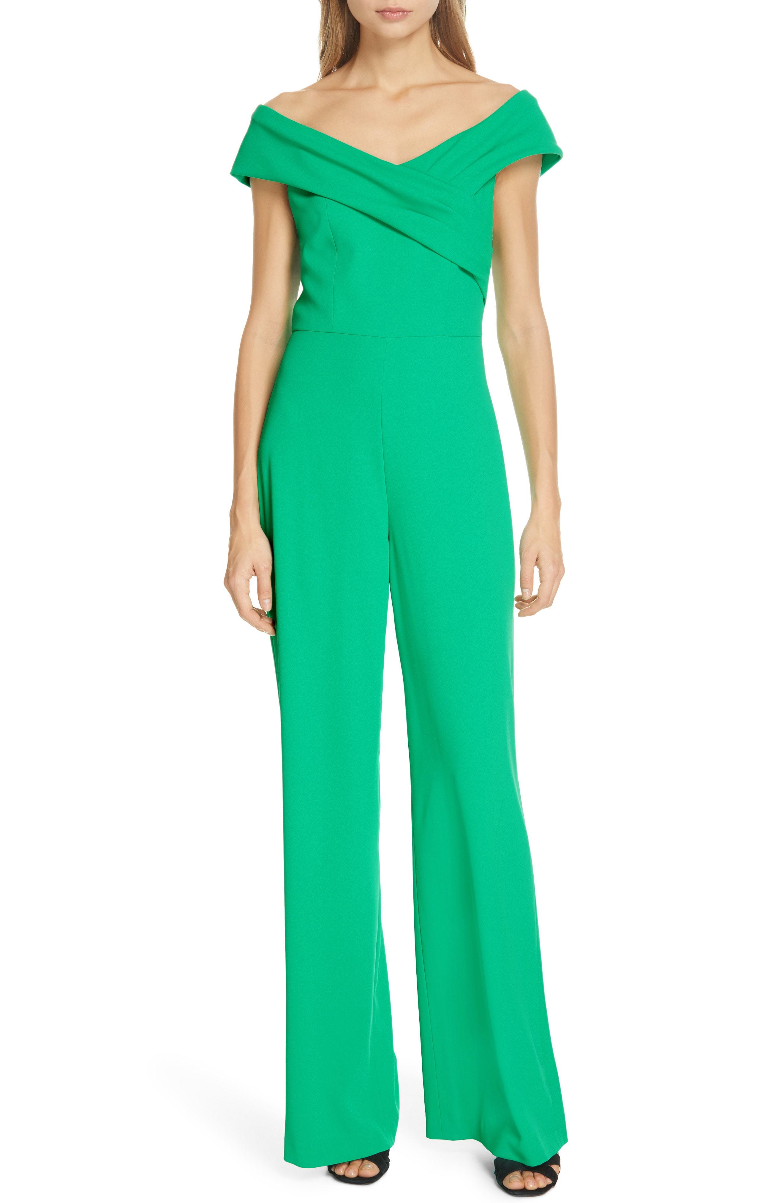 alice and olivia green jumpsuit