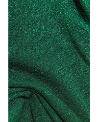 Missoni Metallic Crochet Knit Top Green