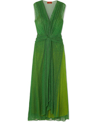 Green Knit Maxi Dress
