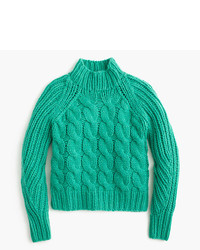 Green Knit Mohair Sweater