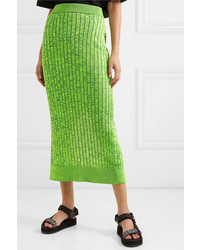 MM6 MAISON MARGIELA Space Dyed Ribbed Knit Pencil Skirt