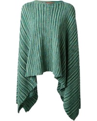 Green Knit Poncho