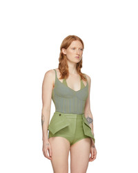 Jacquemus Green And Blue La Maille Valensole Tank Top