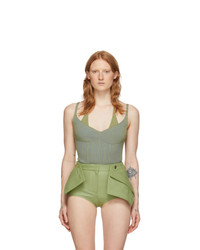 Jacquemus Green And Blue La Maille Valensole Tank Top