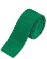 Charles Tyrwhitt Knitted Green Plain Tie
