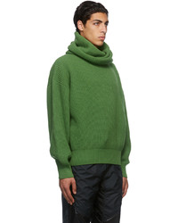 Moncler Genius Green Wool Turtleneck Sweater