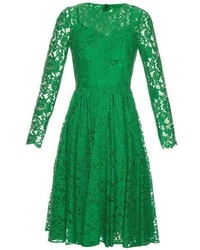 Dolce & Gabbana Long Sleeved Cordonetto Lace Dress