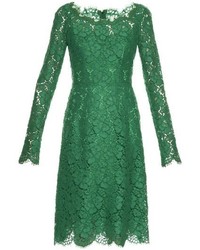 Dolce & Gabbana Boat Neck Lace Dress