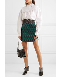 Christopher Kane Lace And Satin Mini Skirt