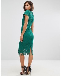 Paper Dolls Crochet Lace Dress With Cap Sleeve