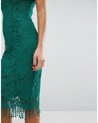 Paper Dolls Crochet Lace Dress With Cap Sleeve