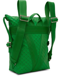 Bottega Veneta Green Intrecciato Backpack