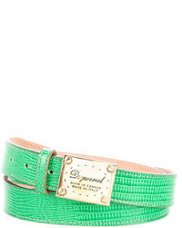 Dsquared2 Embossed Leather Belt