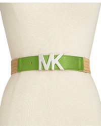 MICHAEL Michael Kors Michl Michl Kors Stretch Straw Belt With Mk Plaque