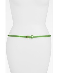 Sperry Top-Sider Skinny Patent Leather Belt Leaf Green Small