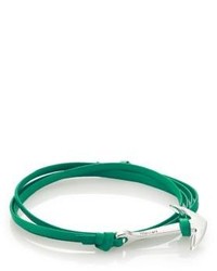 Miansai Anchor Leather Triple Wrap Bracelet