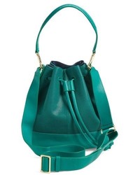 Elizabeth and James Cynnie Perforated Leather Bucket Bag