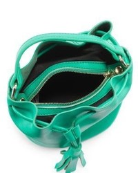 Tori Mini Leather Bucket Bag
