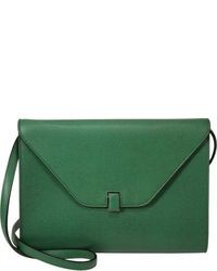 Green Leather Clutch