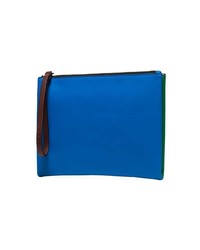 Marni Blue And Green Leather Pouch