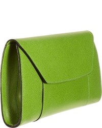 Valextra Handy Clutch Green