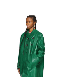 Marni Green Croc Duster Coat