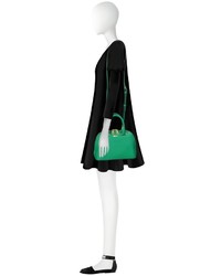 DKNY Bryant Park Grass Green Saffiano Leather Mini Round Crossbody Bag