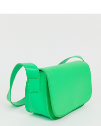 My Accessories London Green Neon Shoulder Bag