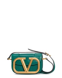 Valentino Garavani Small Supervee Calfskin Leather Shoulder Bag