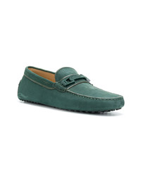 Green Leather Driving Shoes