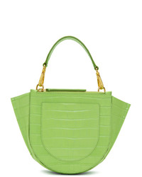 Wandler Green Croc Mini Hortensia Bag