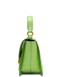 Wandler Green Croc Mini Luna Bag