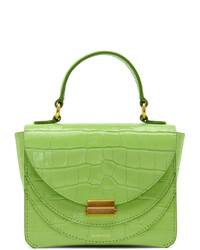 Wandler Green Croc Mini Luna Bag