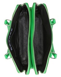 Rochas Leather Double Zip Handbag