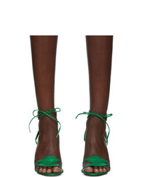 Gucci Green Gianta Leave Heeled Sandals