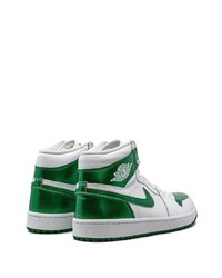 Jordan Air 1 High Golf Metallic Green Sneakers