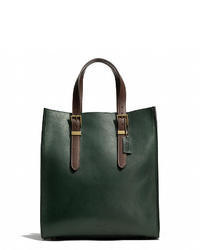 Coach Mercer Drafter Tote In Leather