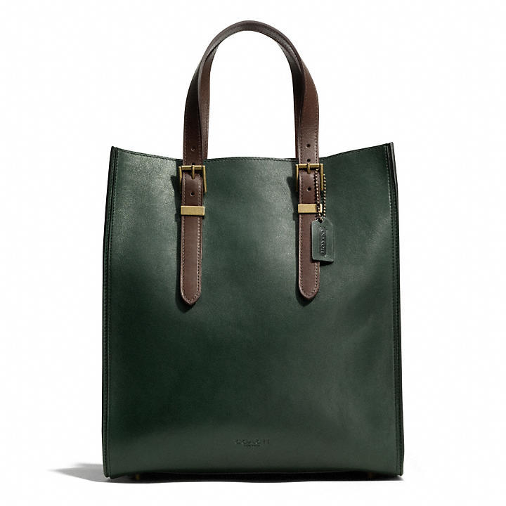 Coach Mercer Drafter Tote In Leather, $698 | Coach | Lookastic.com