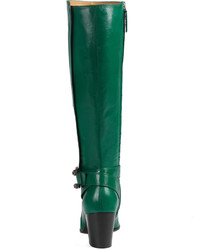 Gucci Dionysus Embroidered Knee Boot Emerald