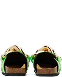 JW Anderson Green Chain Loafers