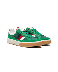Gucci Leather And Nylon Sneakers