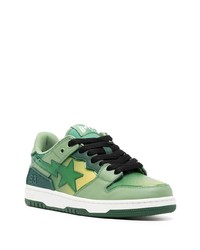 A Bathing Ape Leather Low Top Sneakers