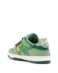 A Bathing Ape Leather Low Top Sneakers
